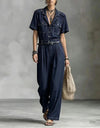 Denim Overall with Belt