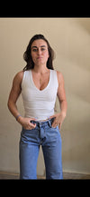 V Neck Crop