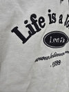 "Life is a journey" Oversized crop