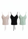 Padded v neck top