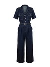 Denim Overall with Belt