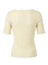 Butter Yellow Dantelle V neck Cotton Top