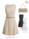 Dress with belt