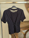 Corset Cotton Dantelle Back Top