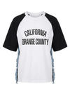 California Denim Edge cotton oversized top