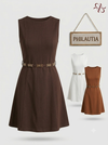 Dress with belt
