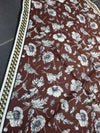 Brown Satin Scarf