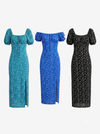 Off shoulder slit turkish dress