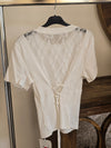 Corset Cotton Dantelle Back Top