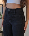 Zqra Black Flare Jeans