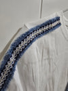 "A" cotton white crop top
