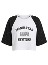 Manhattan cropped oversized Top