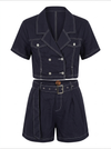 Denim shorts set F120