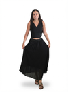 Pleated Muslin Skirt