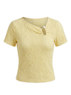 Dantelle Butter Yellow See through Crop