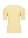 Yellow ruffled shoulder Top