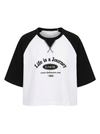 "Life is a journey" Oversized crop