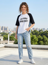 California Denim Edge cotton oversized top