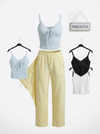 Padded v neck top