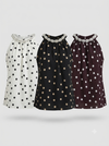 Polka Dot Pearl Satin Top