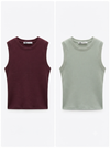 Cotton Ribbed ishirt crop