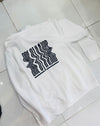 Unisex White Fleeced Splsh Hoodie