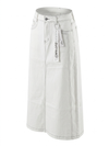 White Denim Skirt