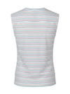 Colorful striped heartful cotton top