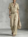 Denim Overall with Belt