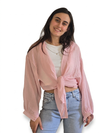 Plain Linen chemise with cotton top and necklace
