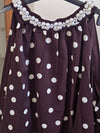 Polka Dot Pearl Satin Top