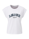 Amour denim cotton top