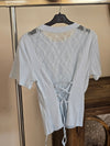 Corset Cotton Dantelle Back Top