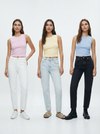 Cotton Ribbed ishirt crop