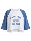 Manhattan cropped oversized Top