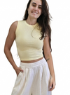 Cotton Ribbed ishirt crop