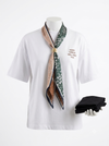 Oversized Shirt with scarf & accessory