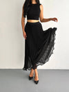 Pleated Muslin Skirt